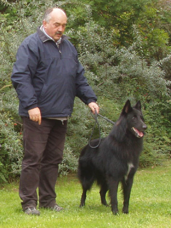 Asco mit Herrchen Leipzig, Sept.08